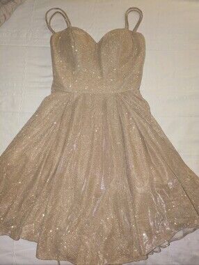 Sparkling Gold Party Dress